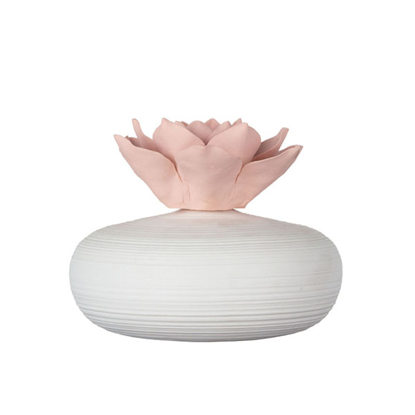 Бутылка отражетеля элегантного домашнего благоухания керамическая с крышкой цветка