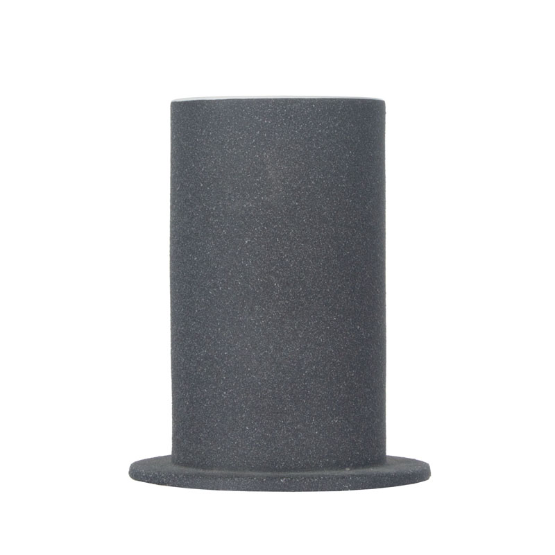 Kilang Pemegang Lilin Seramik Silinder Hitam 13oz