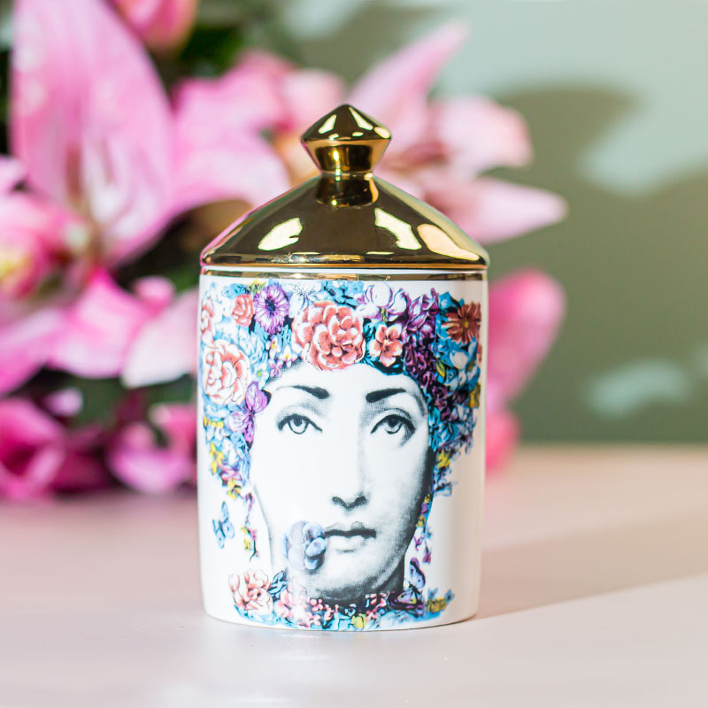 Portacandele in ceramica Blossom Lady 9oz