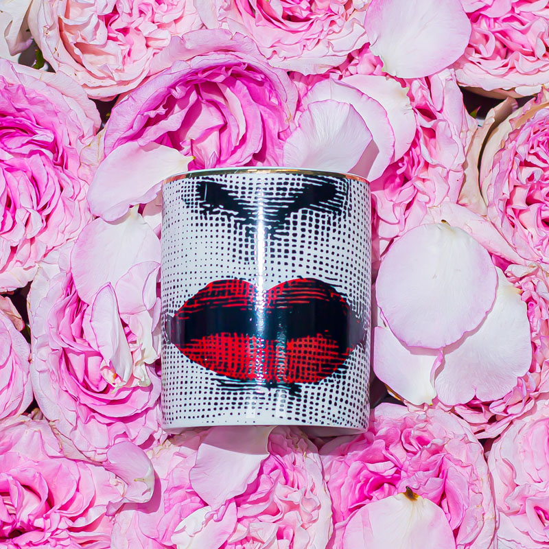 Valentine's Day Women Lip Ceramic Candle Jar 9oz