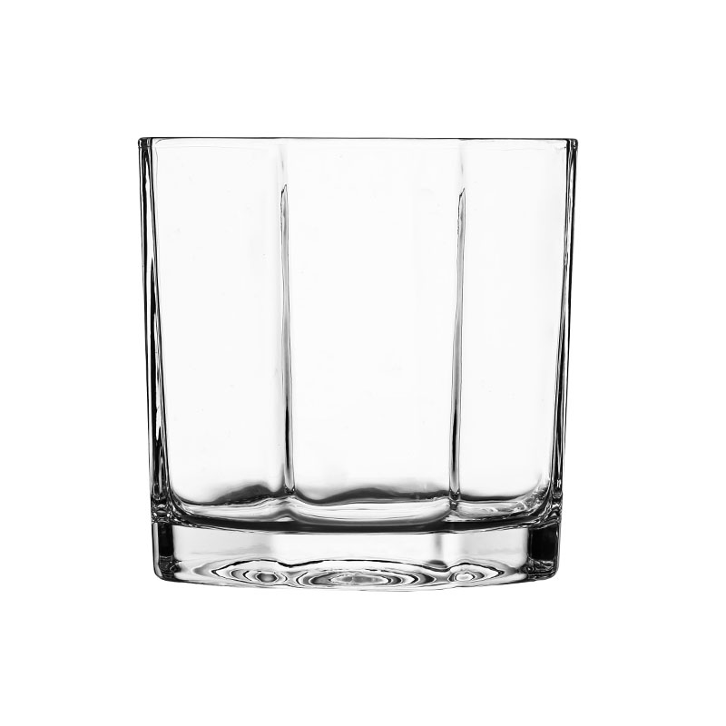 Bougeoir en verre transparent octangle à 3 mèches 23 oz se remplit pour bougie parfumée