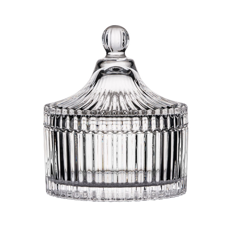 Luksusowy kryształowy pojemnik do przechowywania świec zapachowych
