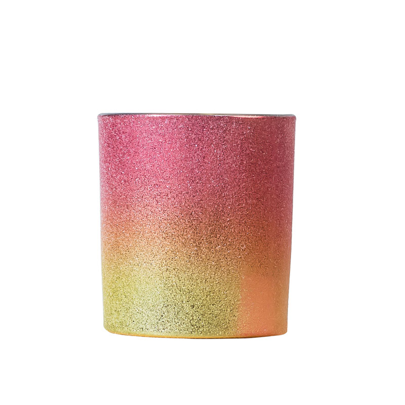 豪华粉状蜡烛玻璃容器 Ombre 喷雾
