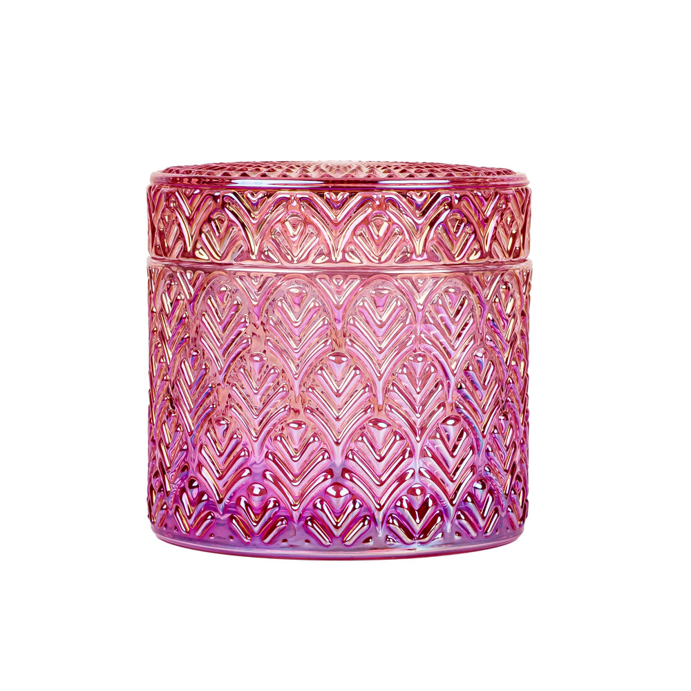 定制压花烛台玻璃“摩洛哥玫瑰”