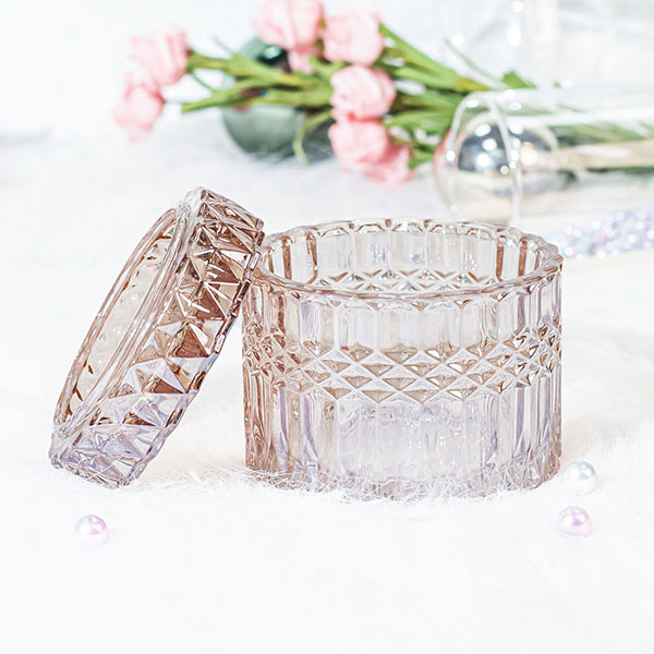customized glass candle holder