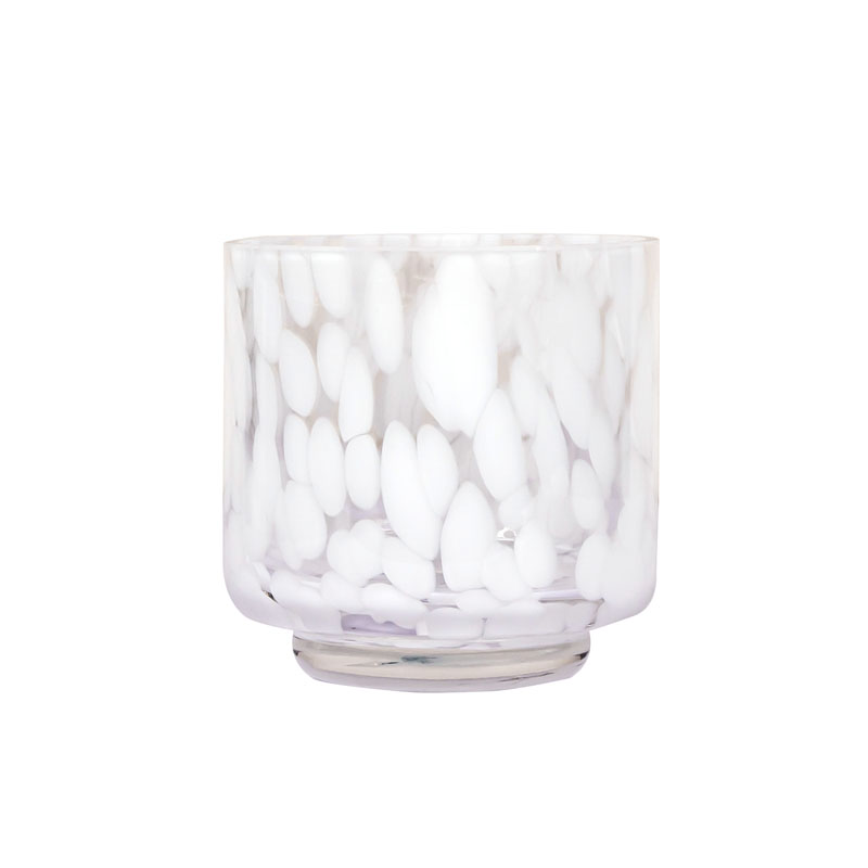 5盎司散装手工大豆蜡烛台玻璃出售白色