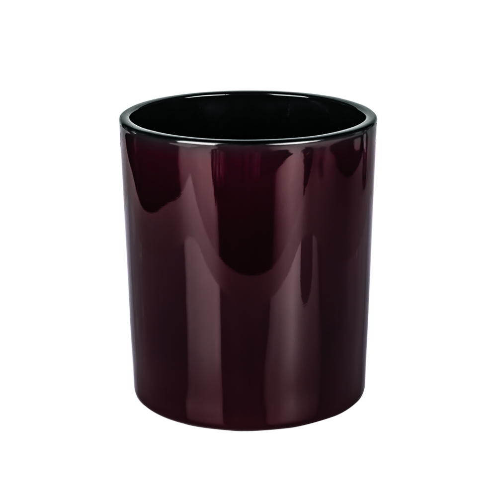 Vaso per candele in vetro spray opaco 14 once