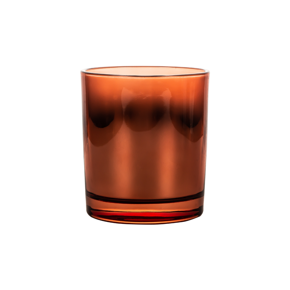 Baling Lilin Kaca Salutan Logam Gangsa Kemasan Ombre