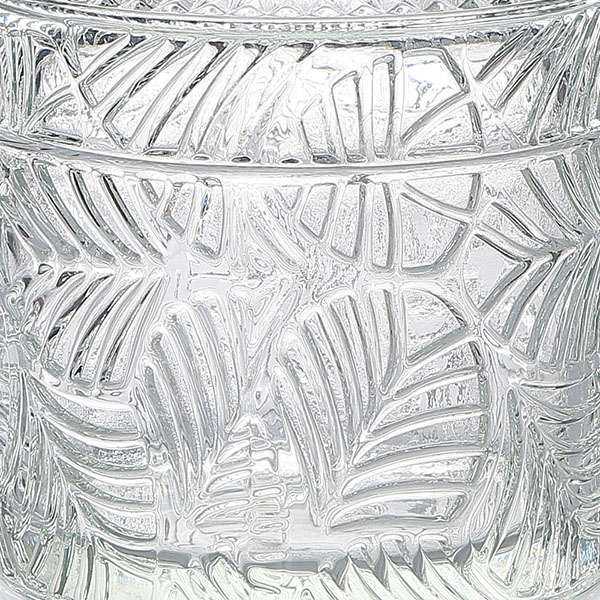 embossed candle jar
