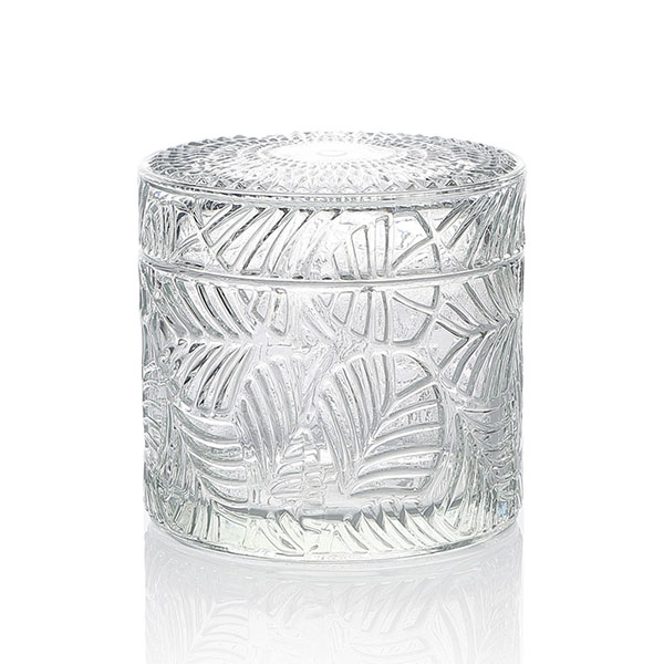 9x6.5cm Borong Kaca Lilin Timbul Anggun