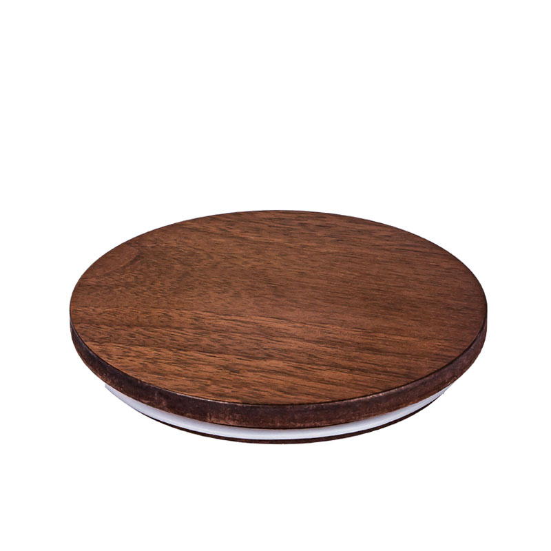 Coperchio in legno MDF personalizzato per barattolo di vetro per candele