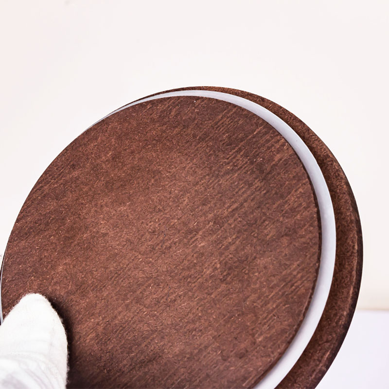 Coperchio in legno MDF personalizzato per barattolo di vetro per candele