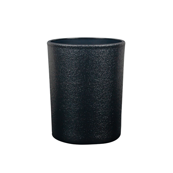 Bougeoir Toucher Cuir Verre 10.5oz