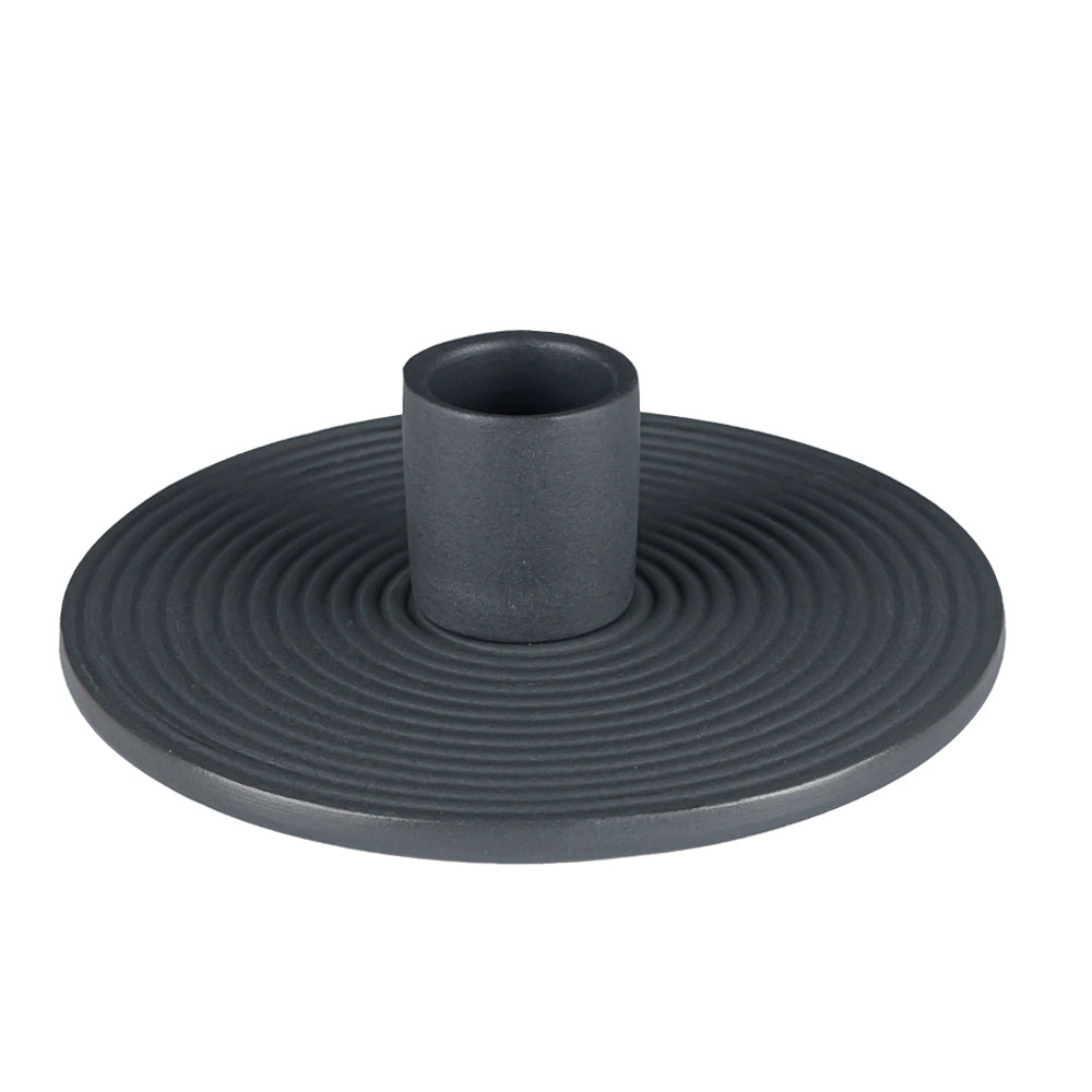 Gray Ceramic Candle Holder 20mm Candlestick Opening