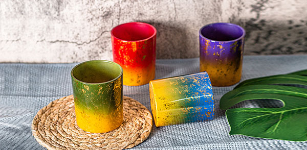 Original Design Decals On Candle Holder