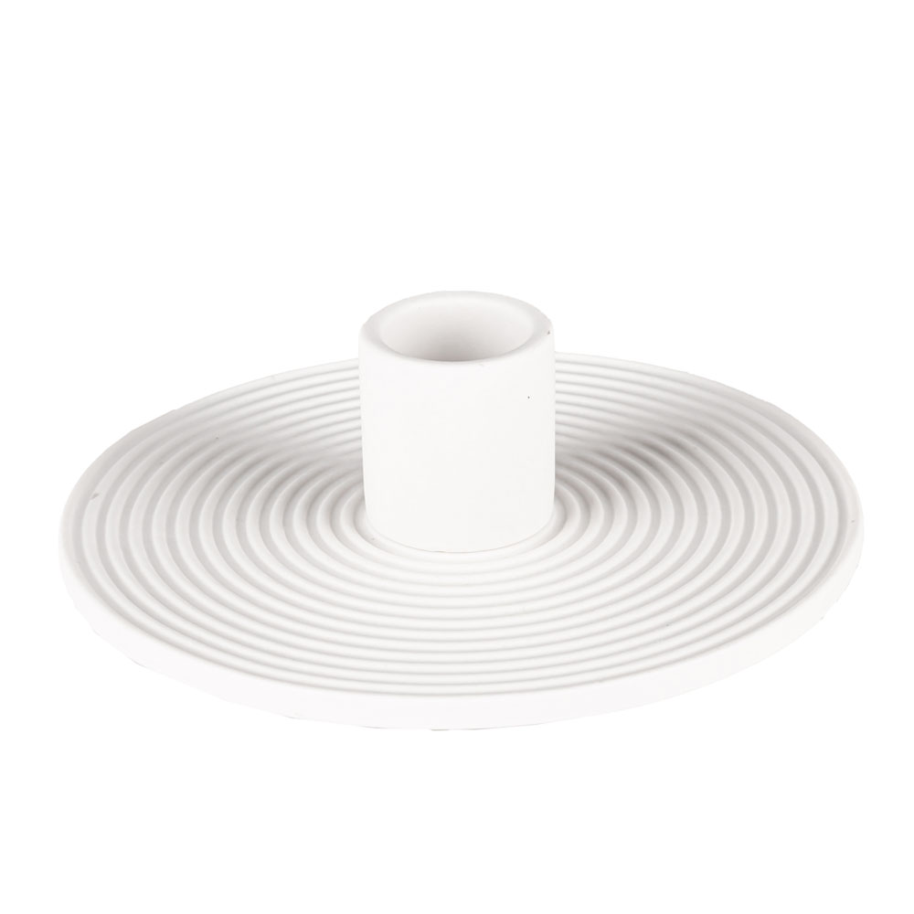 Creative Handcraft Keramikkerzenhalter weiß matt