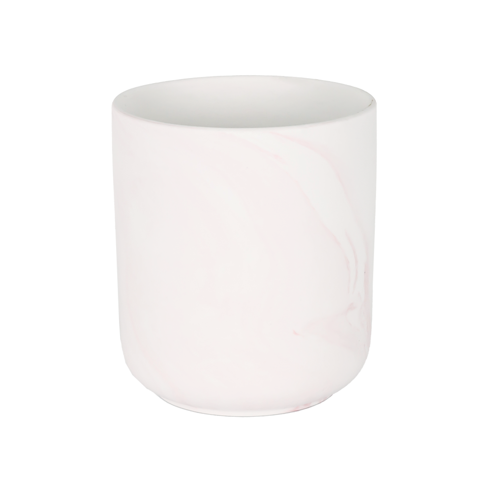 キャンドル作りのための10オンスの空のセラミック奉納キャンドルホルダー