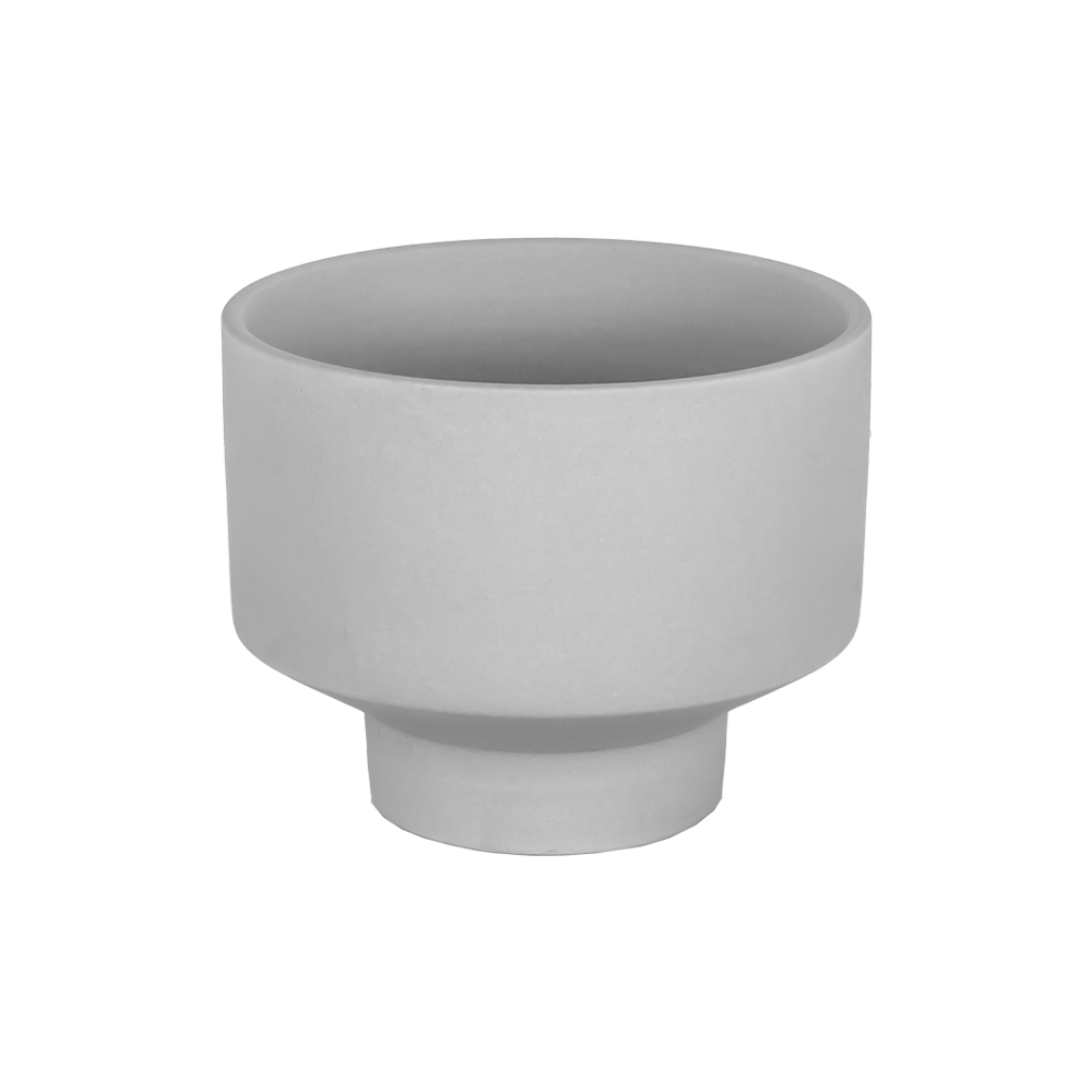 Gray Color Ceramic Candle Container 9oz For Wholesale