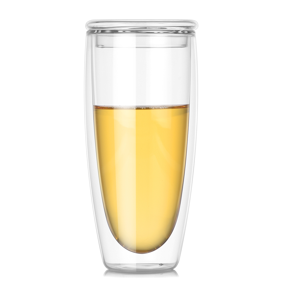 20oz Double Walled Glass Juice Cups Tall Insulated Mugs for Espresso, Latte, Cappuccino, Tea, iced beverages