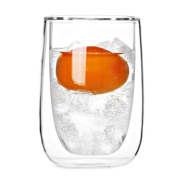 Kaca Borosilikat Selamat FDA Kaca Dinding Dua 7oz