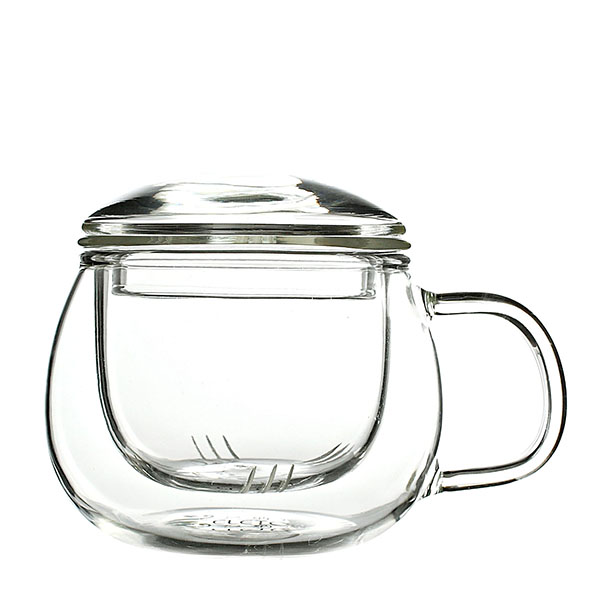 كأس شاي زجاجي من البورسليكات سعة 10 أونصات