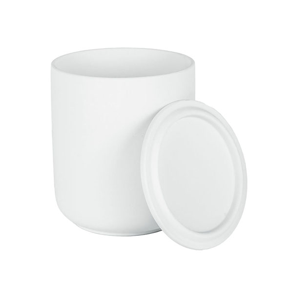 Castiçal de cerâmica de jasmim transparente coleção minimalista de 10 onças