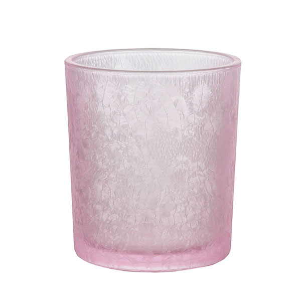 color glass candle jar