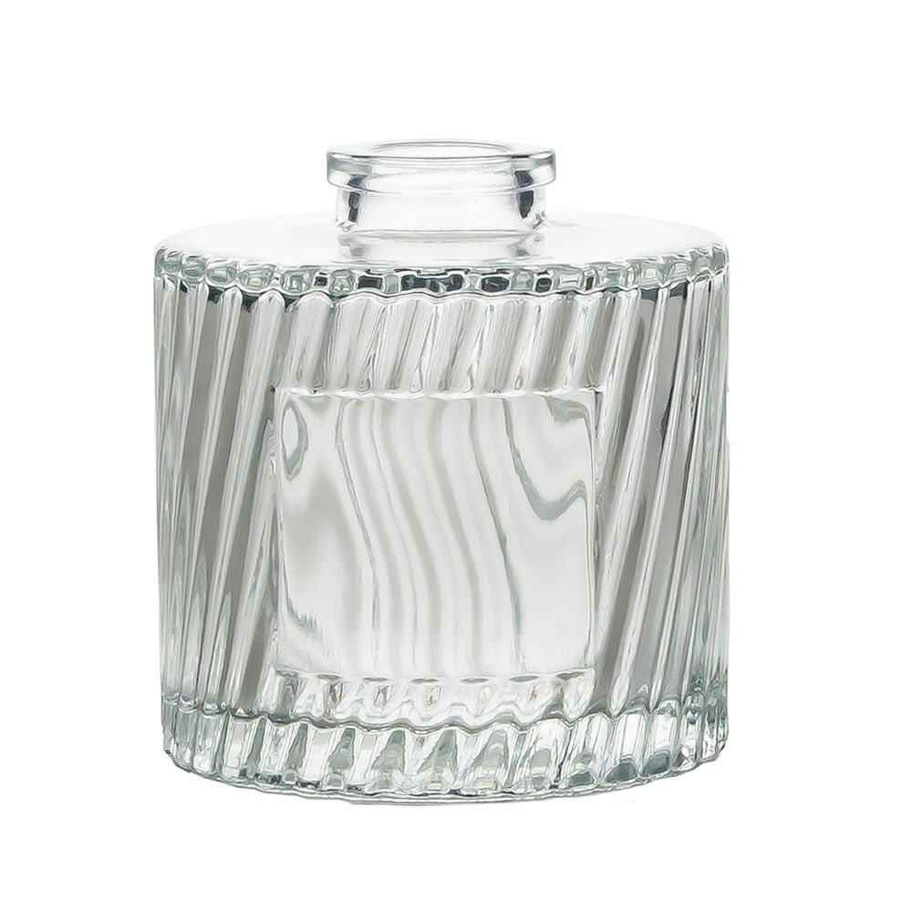 Streifenmuster Custom Clear Diffusor Glasflasche 6oz