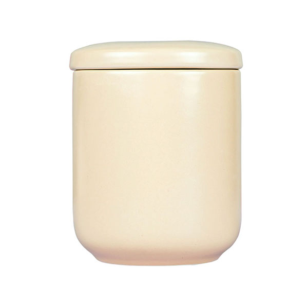stoneware candle jar