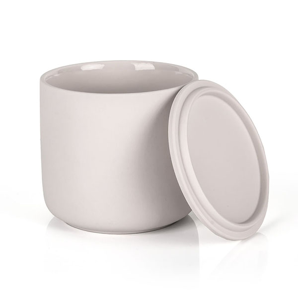 stoneware candle jar