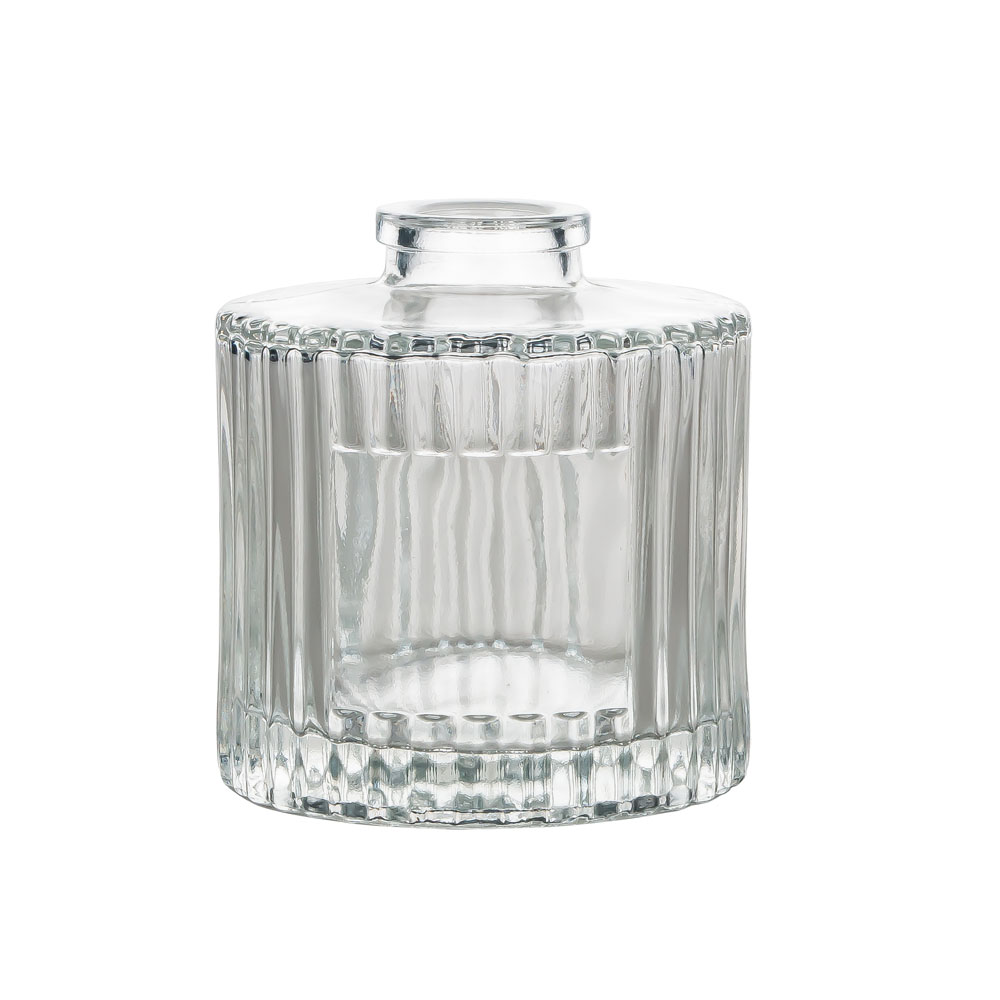 New Design Stripe Pattern Reed Glass Diffuser Bottle 6oz
