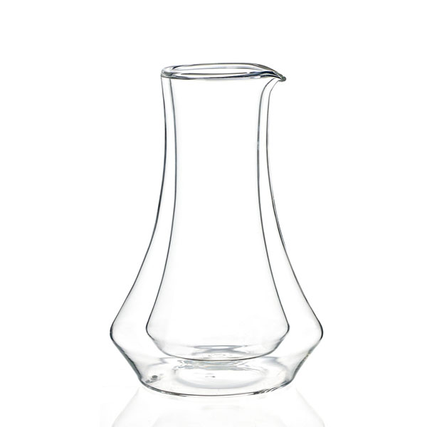 Большой сервировочный графин из боросиликатного стекла на 20 унций с двойными стенками ручной работы