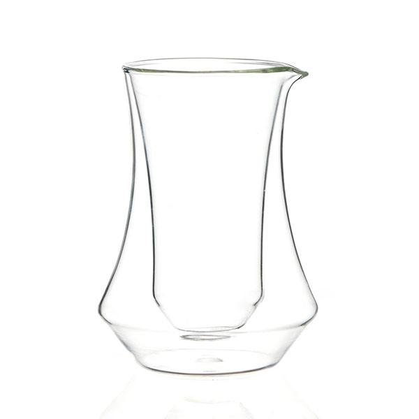 10 Unzen doppelwandige Kaffeekaraffe aus Borosilikatglas