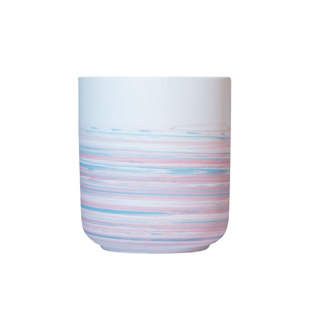 多彩北欧空陶瓷蜡烛容器工艺品
