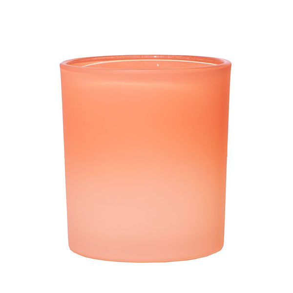 Tarocco Orange 8oz Gradient Coloured Empty Candle Glass Produttore