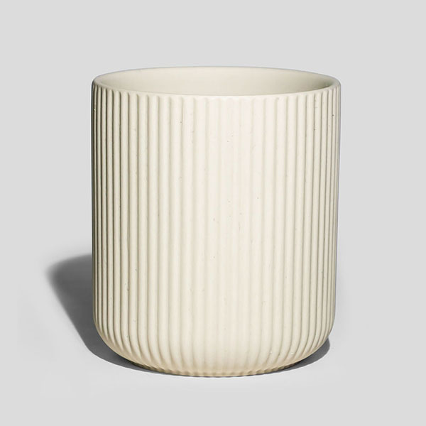 Пустые керамические банки со складками на 10 унций для ароматических свечей