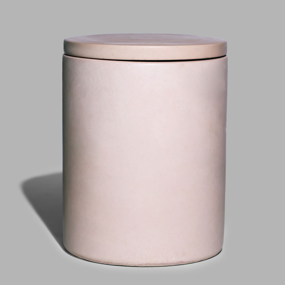ラグジュアリー ピンク コンクリート キャンドル ベッセル 11オンス ブロッサム ピーチ