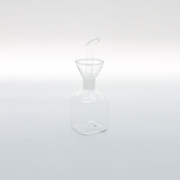 170ml square borosilicate glass olive oil bottle,leakproof condiment container kitchen cooking