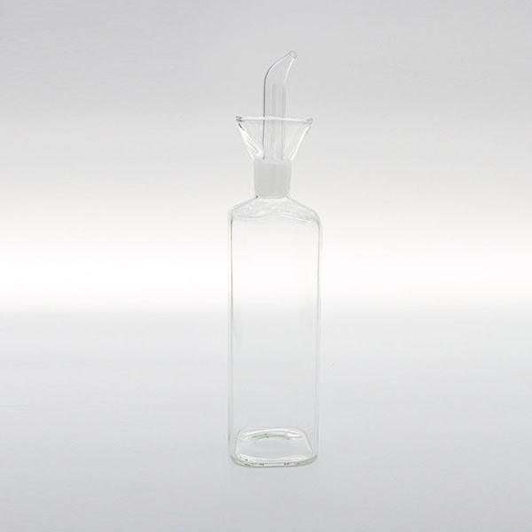 Dispenser di olio da 430 ml con beccuccio, bottiglia di olio d'oliva e aceto per cucina, bottiglia di vetro per dispenser di olio d'oliva per versare facilmente il barbecue