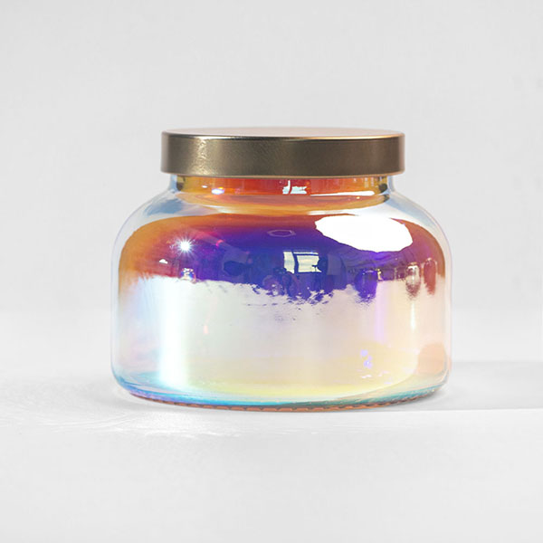 Großhandel 19oz Apothekerkerzenglas Schillerndes Prisma