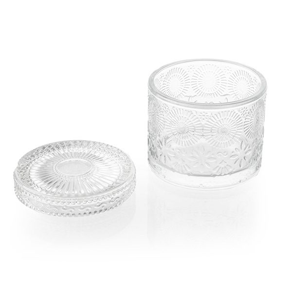 Tarro de vidrio decorativo de 17 oz a la venta