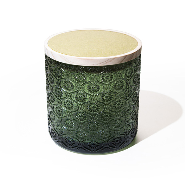 قم بإنتاج وعاء زجاجي سعة 15 أونصة للشموع المعطرة بخشب الأرز والسرو