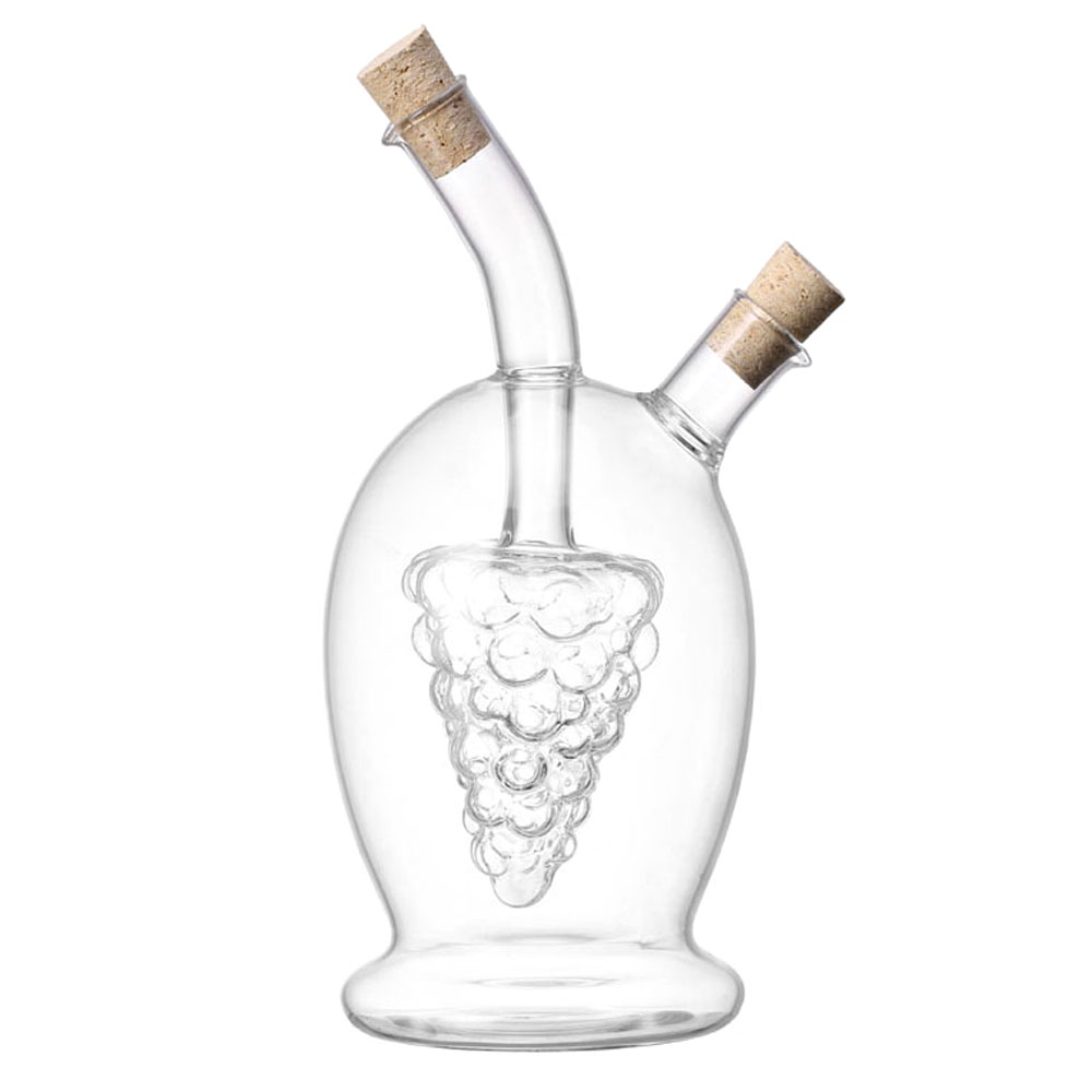 OEM and ODM Cookware Grape Motif Oil and Vinegar Cruet Dispenser Bottle - COPY - ip2o9b