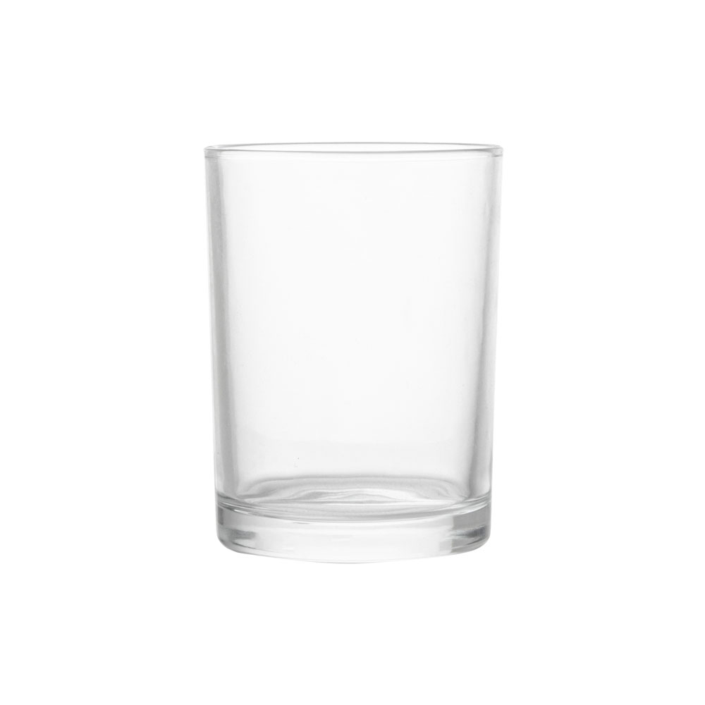 frasco de vidro claro da vela 9oz com a tampa luxuosa do metal popular para velas