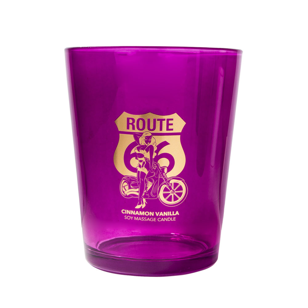 Produce 45oz Conical Large Glass 3 Wicks Candle Holder