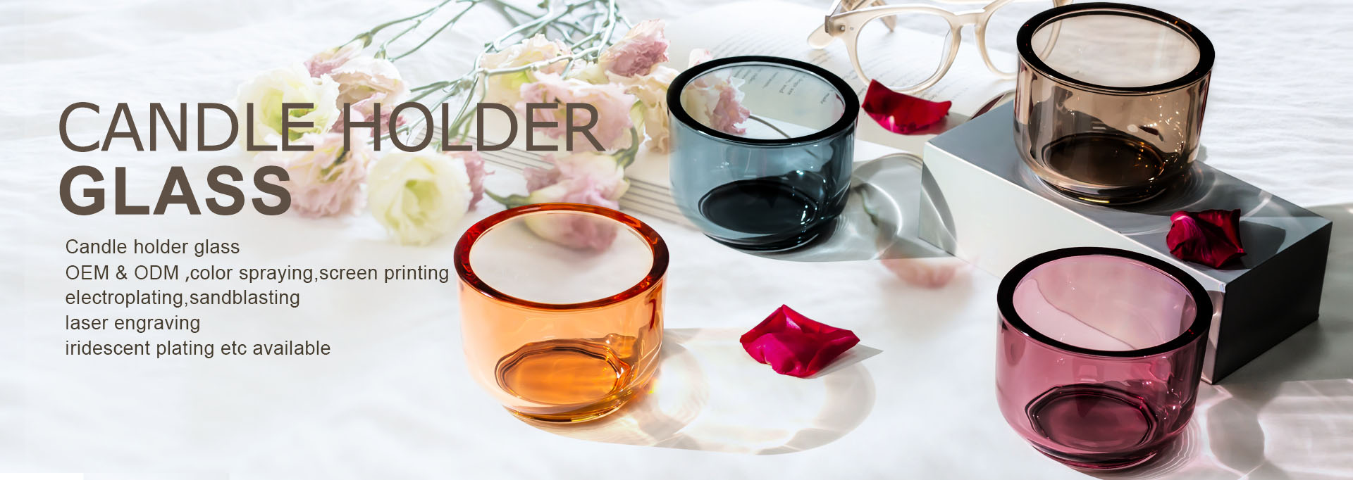 Glass candle holder supplier