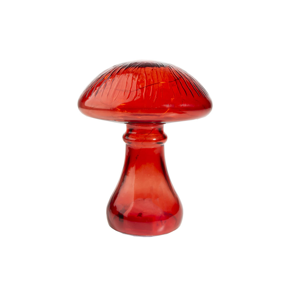 Pilzlampe 13,5x17cm Rot