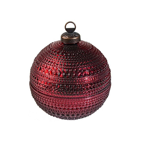 5盎司装饰蜡烛玻璃红色