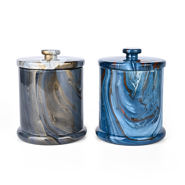 500 مل من جرة زجاجية مصنوعة يدويًا مع إمدادات الغطاء