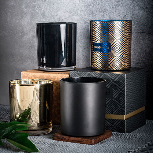 Wholesale of classic Chinese black ceramic candlesticks